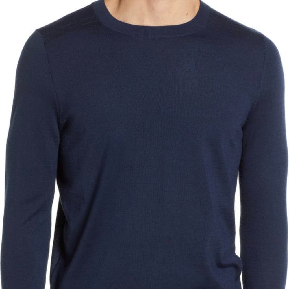 NORDSTROM Tech Smart Crewneck Wool Blend Sweater MENS